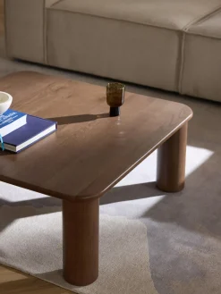 Westwing Collection Mesa de centro de madera de roble Didi