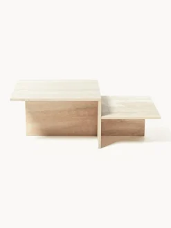 Ferm Living Mesa de centro de travertino con dos tableros Distinct^ Mesas De Centro|Mesas De Centro