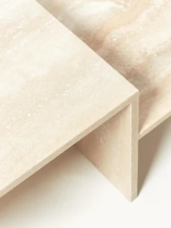 Ferm Living Mesa de centro de travertino con dos tableros Distinct^ Mesas De Centro|Mesas De Centro