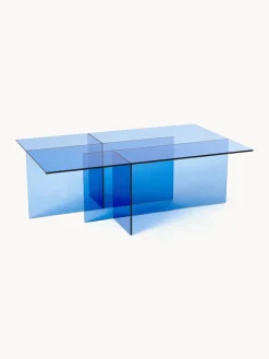 Westwing Collection Mesa de centro de vidrio Anouk, 102 cm