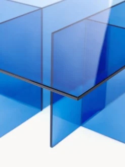 Westwing Collection Mesa de centro de vidrio Anouk, 102 cm