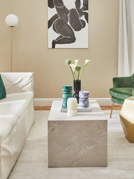 Westwing Collection Mesa de centro en look travertino Lesley^ Mesas De Centro|Mesas De Centro