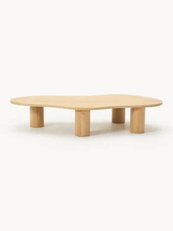 Westwing Collection Mesa de centro grande de madera de roble con forma orgánica Didi^ Mesas De Centro|Mesas De Centro