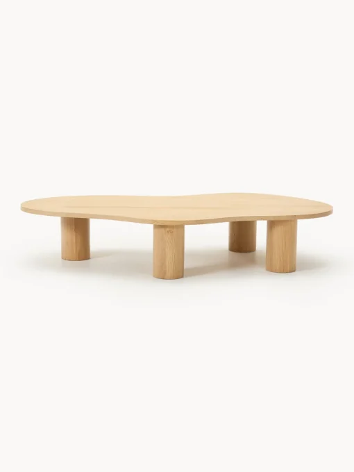 Westwing Collection Mesa de centro grande de madera de roble con forma orgánica Didi^ Mesas De Centro|Mesas De Centro
