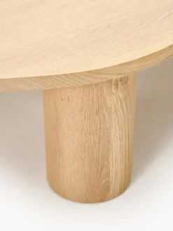 Westwing Collection Mesa de centro grande de madera de roble con forma orgánica Didi^ Mesas De Centro|Mesas De Centro