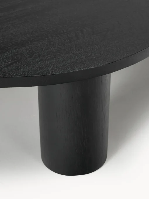 Westwing Collection Mesa de centro grande de madera de roble con forma orgánica Didi^ Mesas De Centro|Mesas De Centro