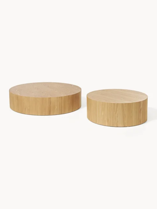 Westwing Collection Mesa de centro grande redonda de madera Dan^ Mesas De Centro|Mesas De Centro
