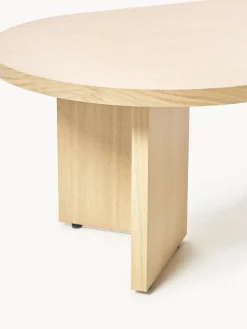 Westwing Collection Mesa de centro ovalada de madera Toni