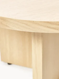 Westwing Collection Mesa de centro ovalada de madera Toni