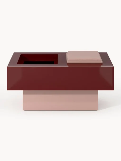 Westwing Collection Mesa de centro rectangular con espacio de almacenamiento Alessa