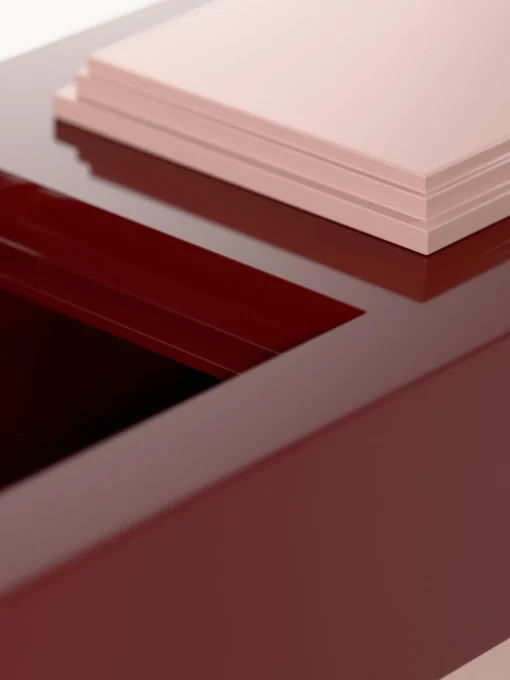 Westwing Collection Mesa de centro rectangular con espacio de almacenamiento Alessa