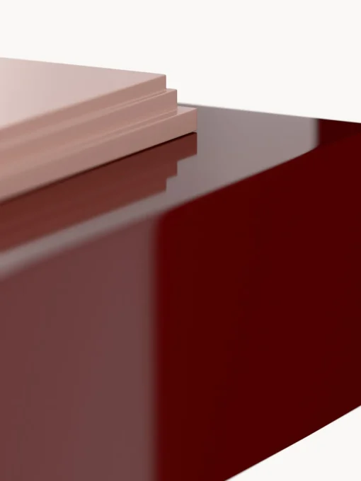 Westwing Collection Mesa de centro rectangular con espacio de almacenamiento Alessa