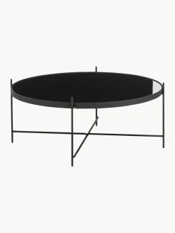 Zuiver Mesa de centro redonda Cupid, tablero de vidrio extraíble