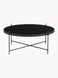 Zuiver Mesa de centro redonda Cupid, tablero de vidrio extraíble