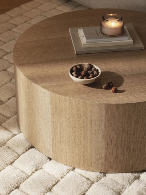 Westwing Collection Mesa de centro redonda de madera Dan^ Mesas De Centro|Mesas De Centro