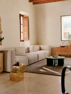 Ferm Living Mesa de centro redonda de hormigón Deya