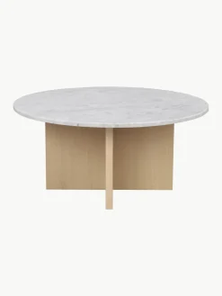 Rowico Home Mesa de centro redonda de mármol Brooksville