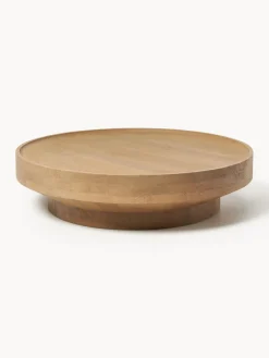 Westwing Collection Mesa de centro redonda XL de madera de mango Benno