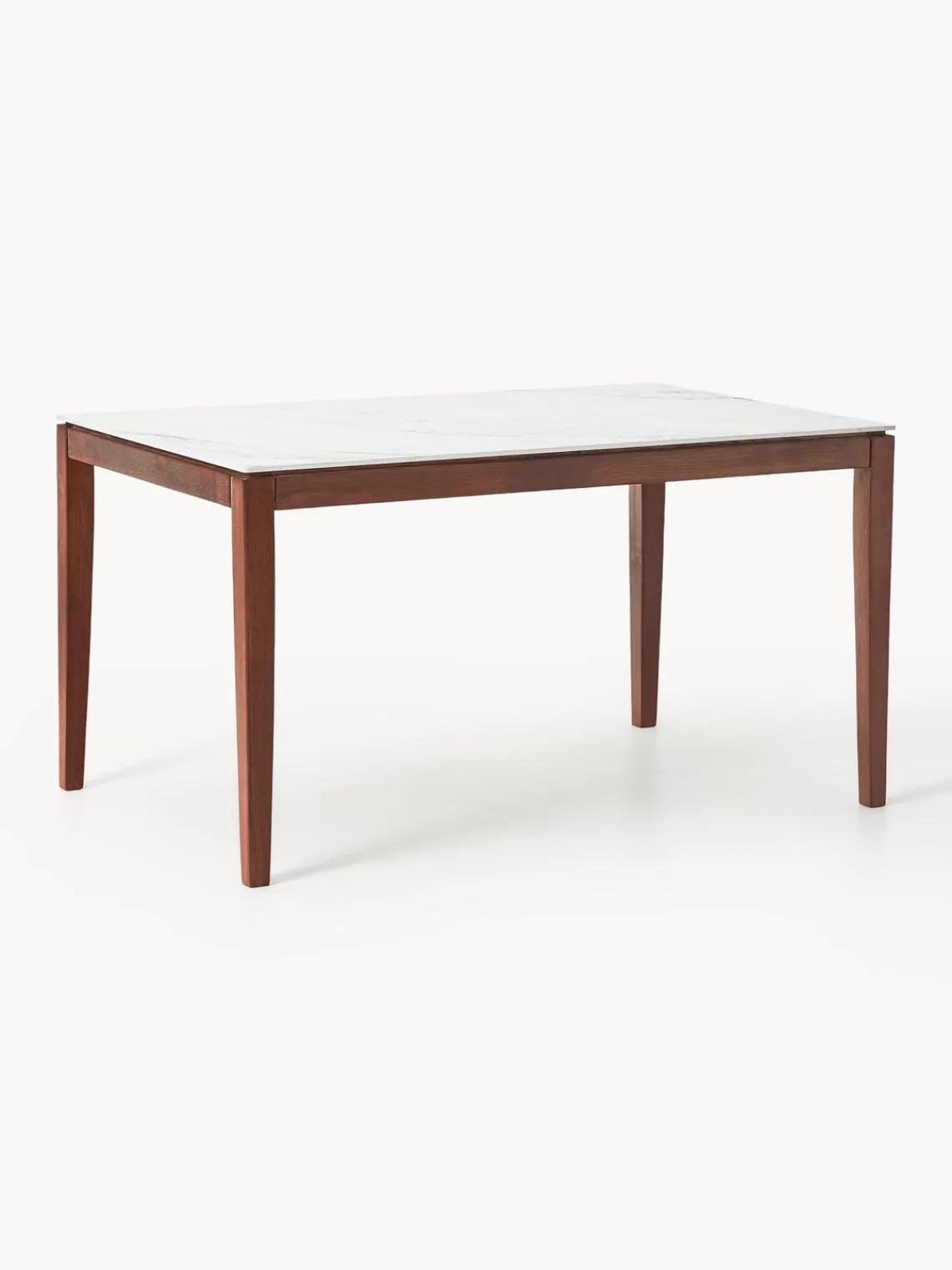 Westwing Collection Mesa de comedor con tablero en look mármol Jackson, tamaños diferentes