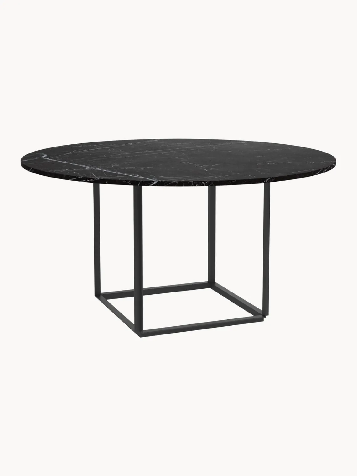 New Works Mesa de comedor con tablero de mármol Florence, Ø 145 cm