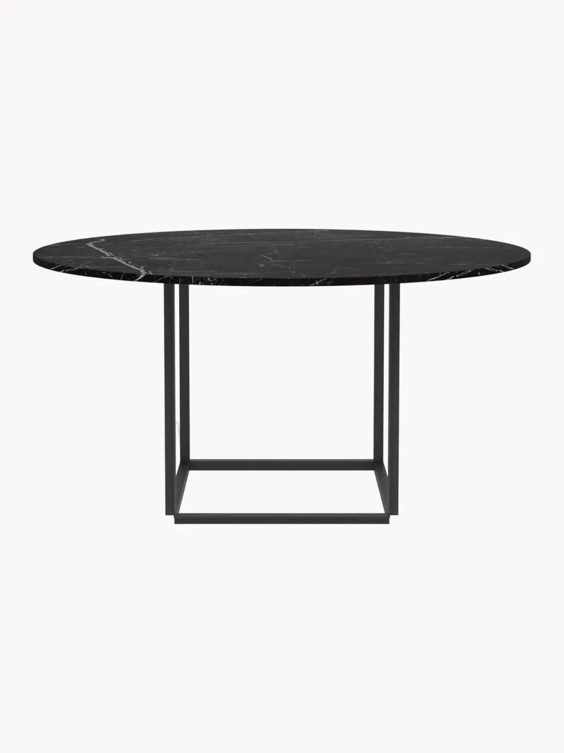 New Works Mesa de comedor con tablero de mármol Florence, Ø 145 cm