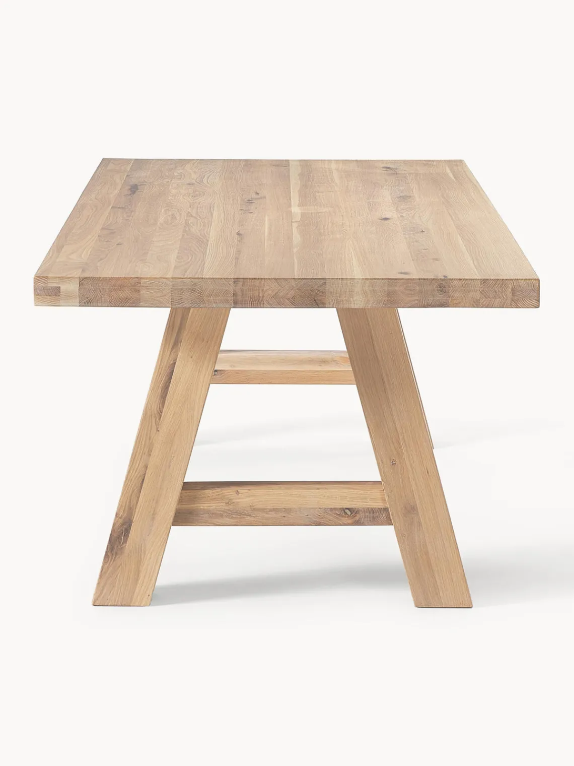 Westwing Collection Mesa de comedor de madera de roble Ashton, tamaños diferentes