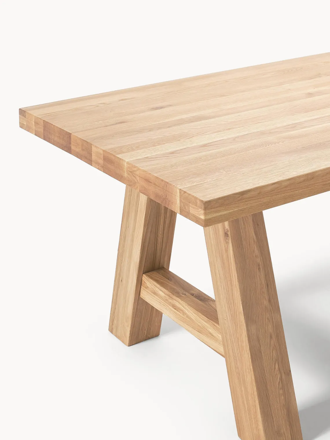 Westwing Collection Mesa de comedor de madera de roble Ashton, tamaños diferentes