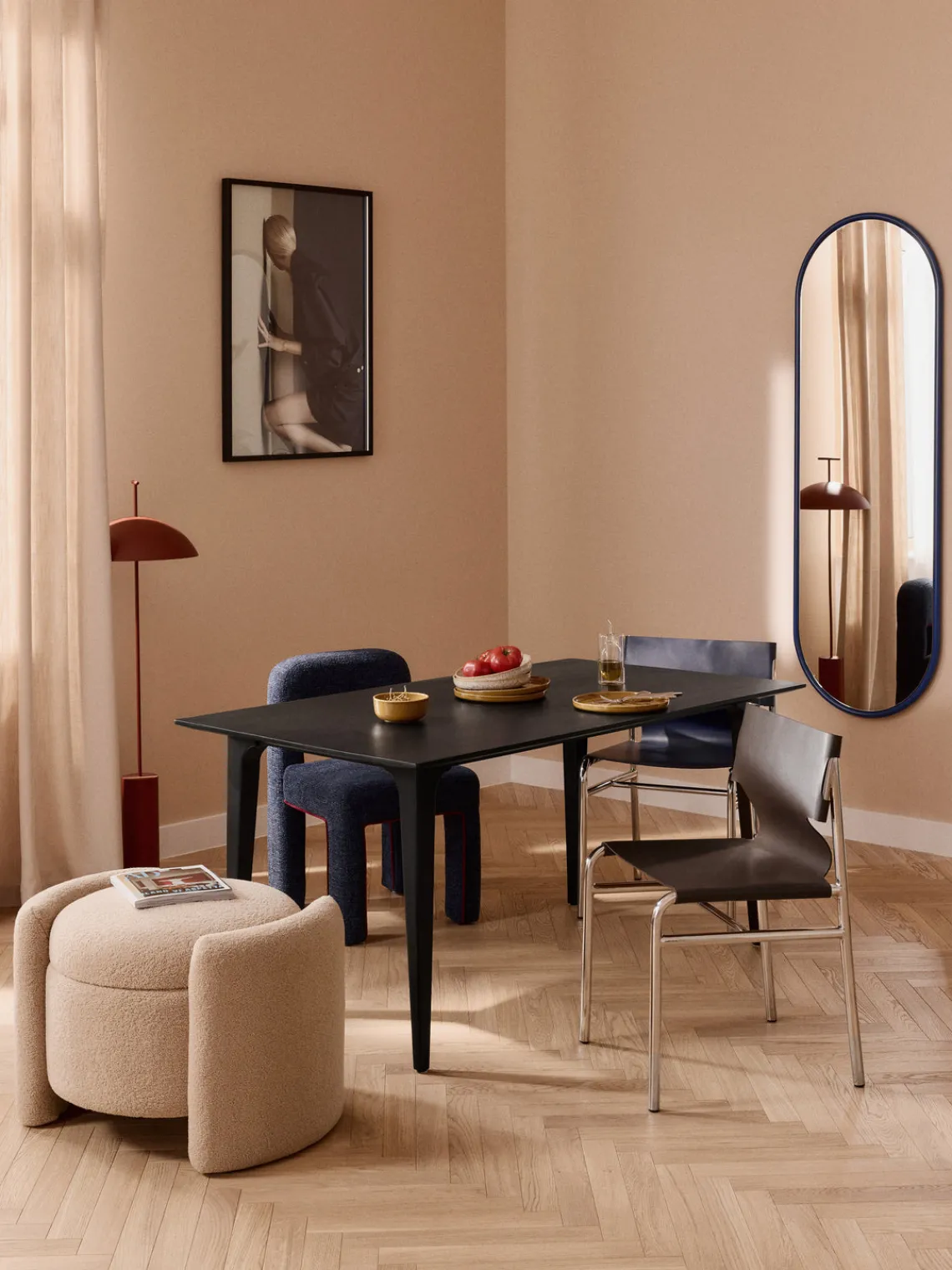 Westwing Collection Mesa de comedor de madera de mango Archie, tamaños diferentes