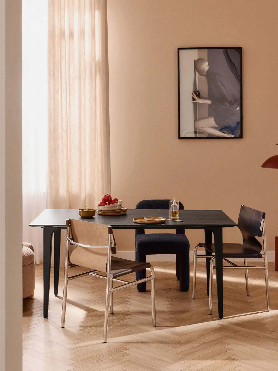 Westwing Collection Mesa de comedor de madera de mango Archie, tamaños diferentes