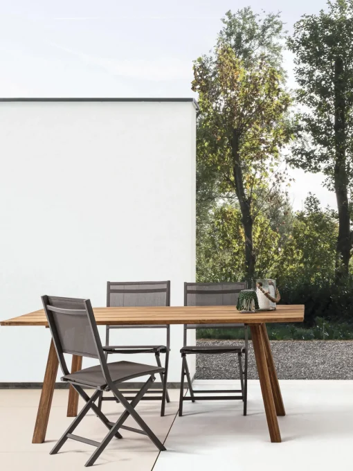 Bizzotto Mesa de comedor de madera para interior y exterior Glasgow