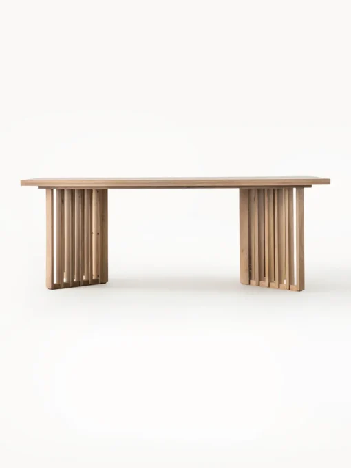 Mesa de comedor de madera Okayama, 200 x 100 cm