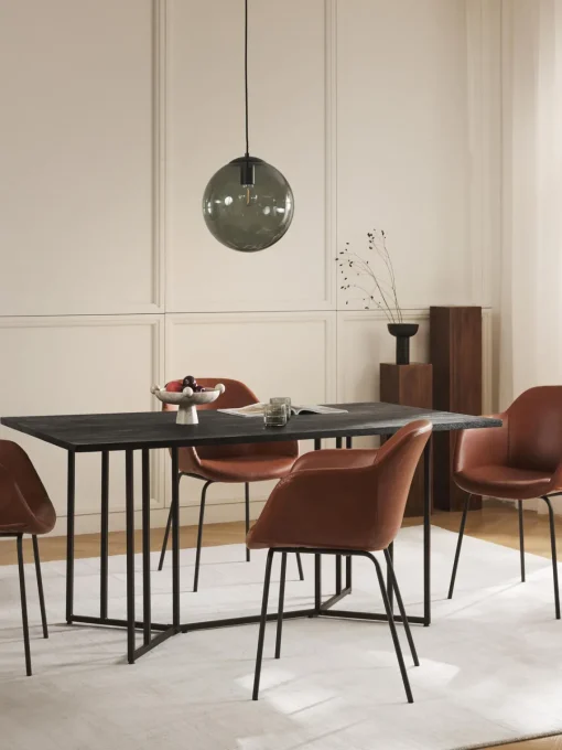 Westwing Collection Mesa de comedor de madera de mango Luca, tamaños diferentes