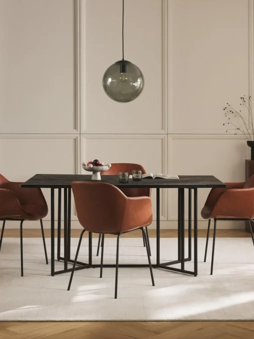 Westwing Collection Mesa de comedor de madera de mango Luca, tamaños diferentes