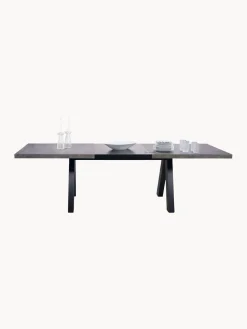 Mesa de comedor extensible en look cemento Apex, 200-250 x 100 cm