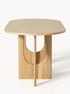 Westwing Collection Mesa de comedor ovalada Apollo, tamaños diferentes