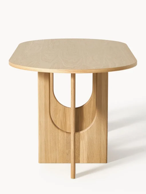 Westwing Collection Mesa de comedor ovalada Apollo, tamaños diferentes