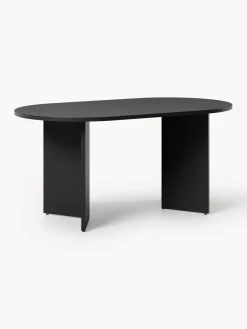 Westwing Collection Mesa de comedor ovalada de madera Toni, 200 x 90 cm