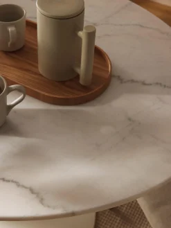 Westwing Collection Mesa de comedor ovalada de mármol Miley, tamaños diferentes^ Mesas De Comedor|Mesas De Comedor