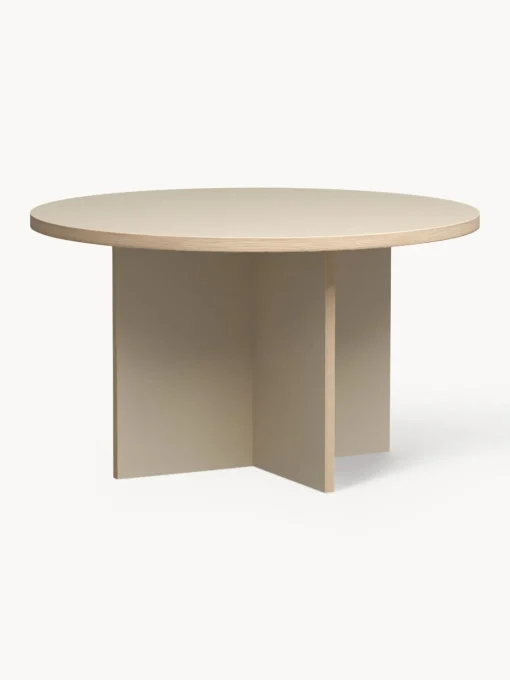 HKLIVING Mesa de comedor redonda Cirkel, Ø 129 cm