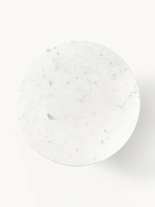Westwing Collection Mesa de comedor redonda con tablero de mármol Nelly, tamaños diferentes