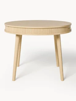 Westwing Collection Mesa de comedor redonda con espacio de almacenamiento Calary, tamaños diferentes^ Mesas De Comedor|Mesas De Comedor