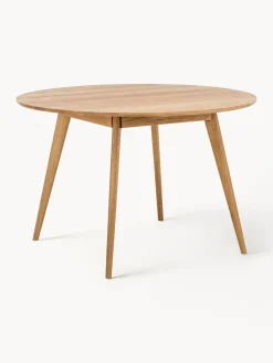 Rowico Home Mesa de comedor redonda de roble Yumi, Ø 115 cm^ Mesas De Comedor|Mesas De Comedor