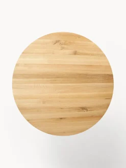 Westwing Collection Mesa de comedor redonda de madera de roble maciza Archie, Ø 110 cm