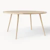 Mater Mesa de comedor redonda de madera de roble Accent, tamaños diferentes