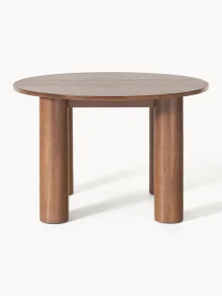 Westwing Collection Mesa de comedor redonda de madera de roble Ohana, tamaños diferentes