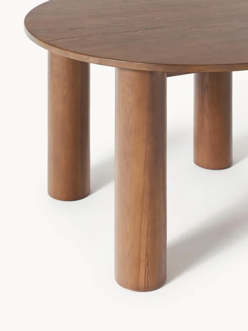 Westwing Collection Mesa de comedor redonda de madera de roble Ohana, tamaños diferentes