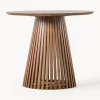 Mesa de comedor redonda de madera Brookland, Ø 90 cm