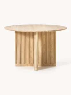 Westwing Collection Mesa de comedor redonda de madera de roble Jolka, tamaños diferentes^ Mesas De Comedor|Mesas De Comedor