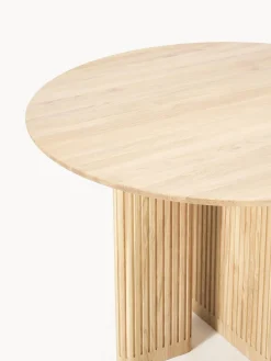 Westwing Collection Mesa de comedor redonda de madera de roble Jolka, tamaños diferentes^ Mesas De Comedor|Mesas De Comedor