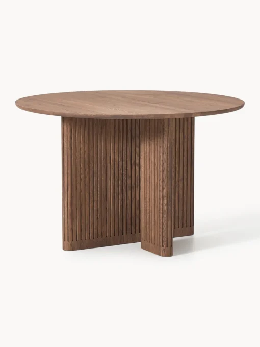 Westwing Collection Mesa de comedor redonda de madera de roble Jolka, tamaños diferentes^ Mesas De Comedor|Mesas De Comedor